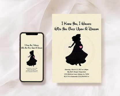 Sleeping Beauty Aurora Baby Shower Invitation [Digital File] — Disney Wall Art Gift