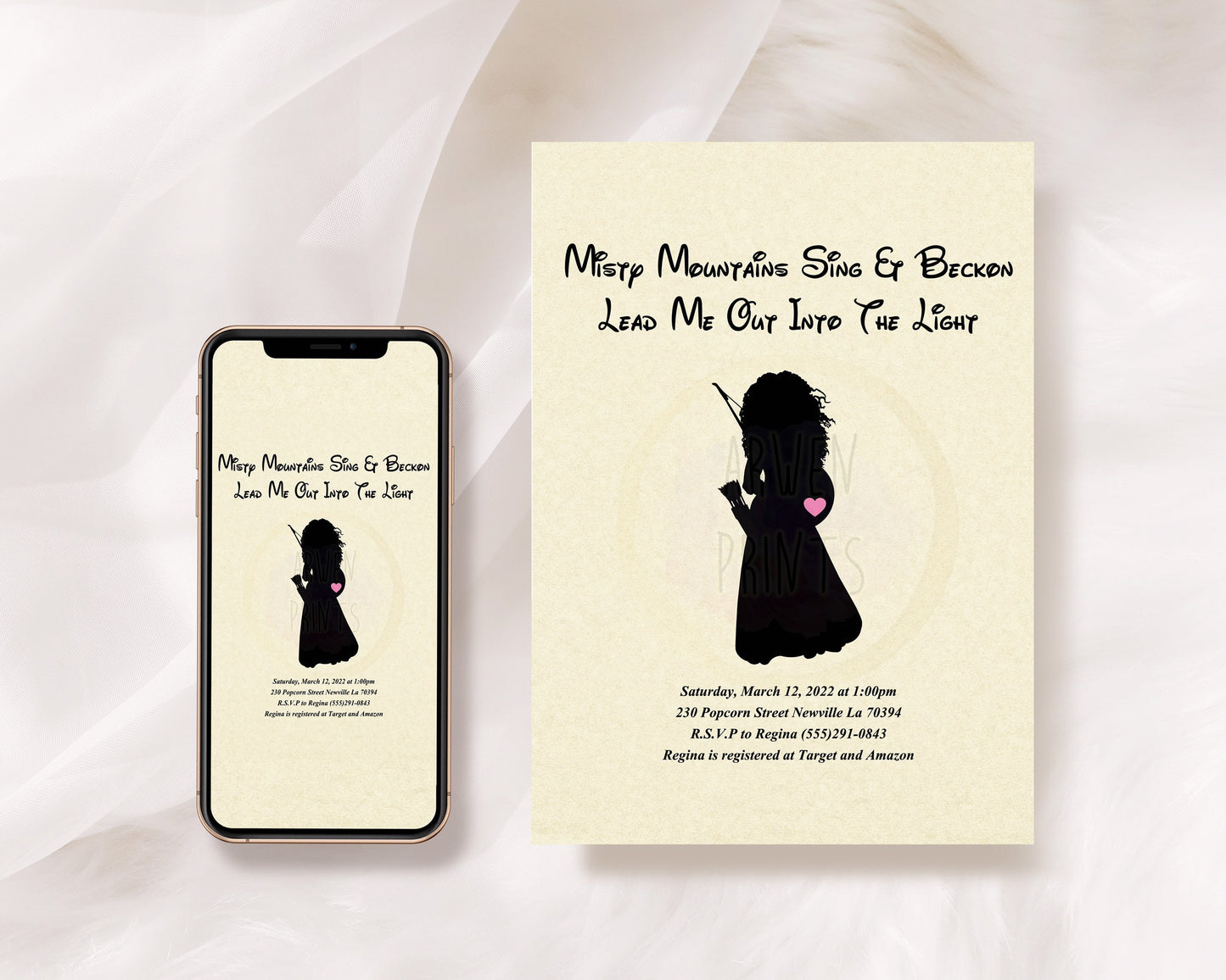 Merida Brave Baby Shower Invitation [Digital File]