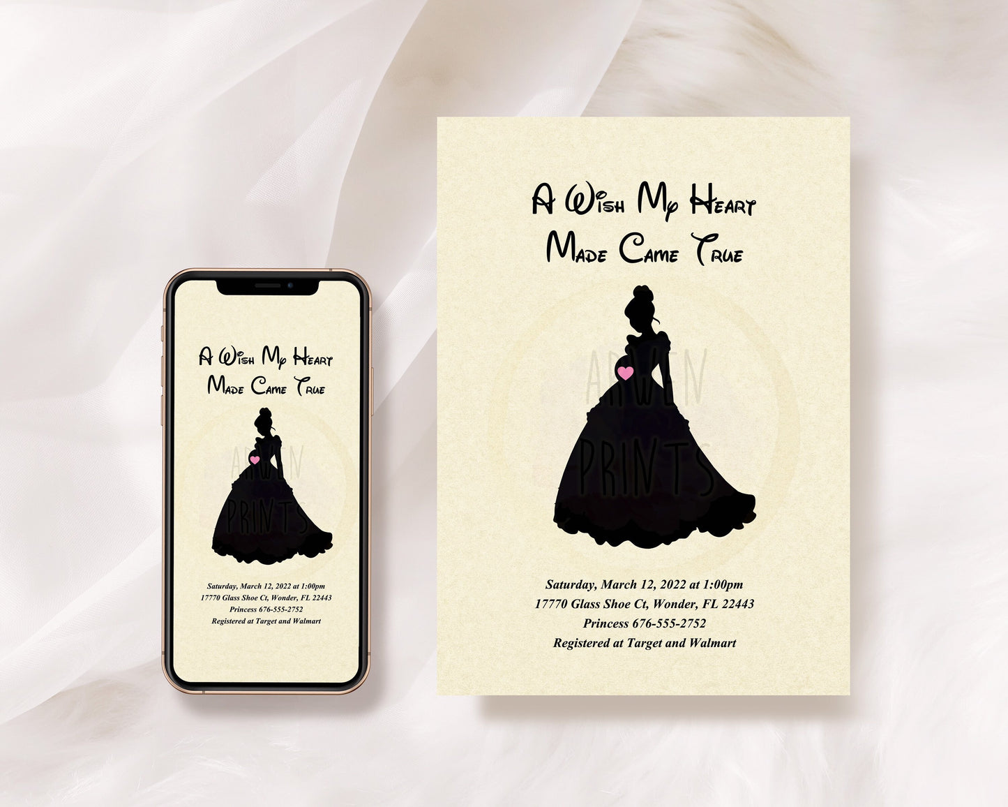 Cinderella Baby Shower Invitation [Digital File]