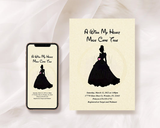 Cinderella Baby Shower Invitation [Digital File]