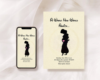 Aladdin Jasmine Baby Shower Invitation [Digital File]