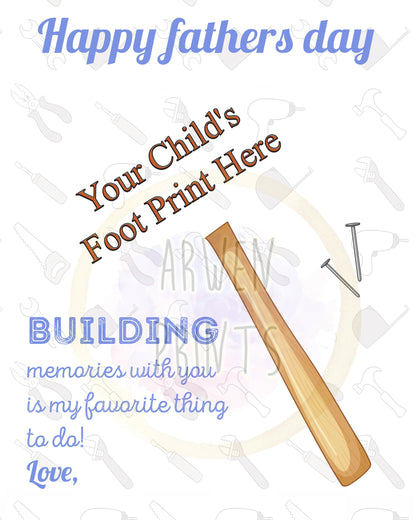 Father’s Day Gift, Memories with Dad, Baby Gift to Dad, Gift For Dad, Gift From Child, Fathers Day, Art Print