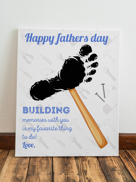 Father’s Day Gift, Memories with Dad, Baby Gift to Dad, Gift For Dad, Gift From Child, Fathers Day, Art Print