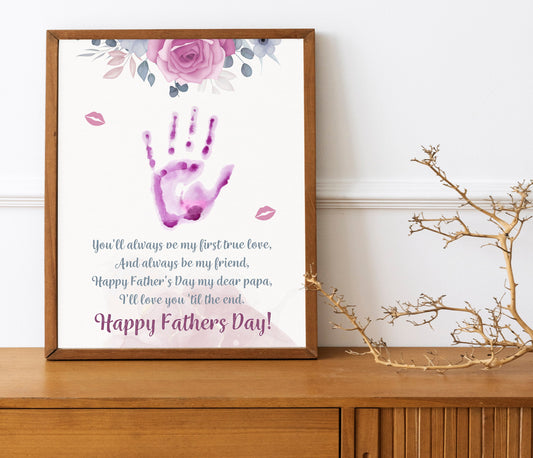 Father’s Day Gift, Daughter to Dad, Baby Gift to Dad, Gift For Dad, Gift From Child, Fathers Day, Art Print