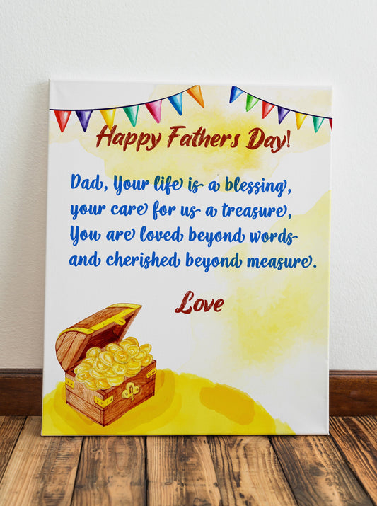 Father’s Day Gift, Treasure Print, Baby Gift to Dad, Gift For Dad, Gift From Child, Fathers Day, Art Print