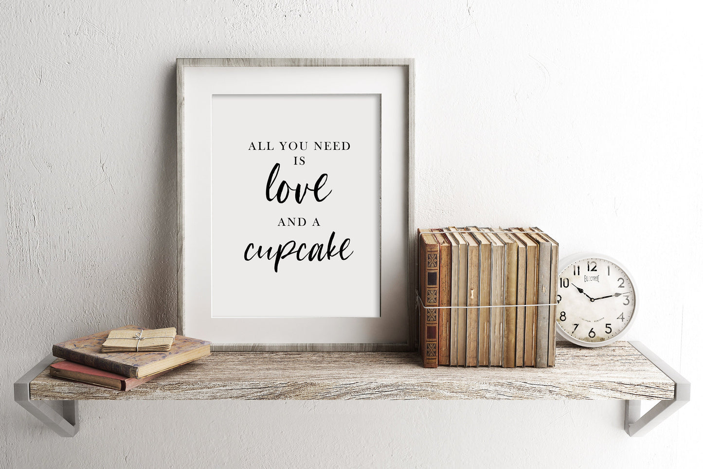 Funny Wedding Print, All You Need Is Love And A Cupcake, Funny Print, Wedding Day, Dessert Table Decor, Wedding Decor, Art Print
