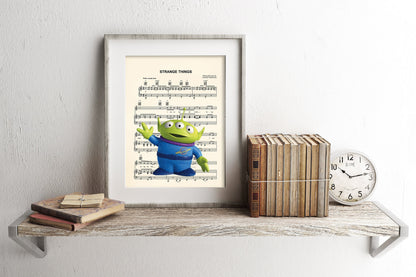 Toy Story Alien Sheet Music Art Print
