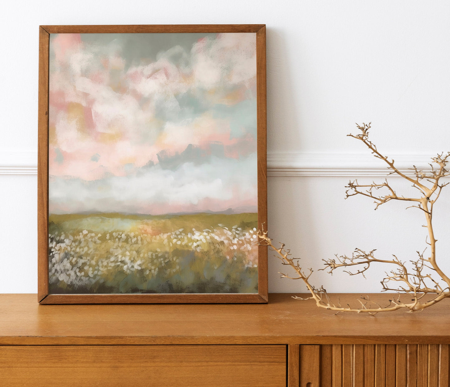 Oil Painting Simplistic Art Print, Simplistic Art