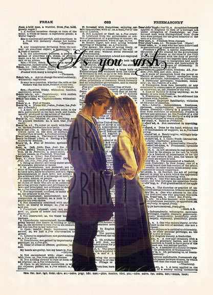The Princess Bride As You Wish Dictionary Art Print