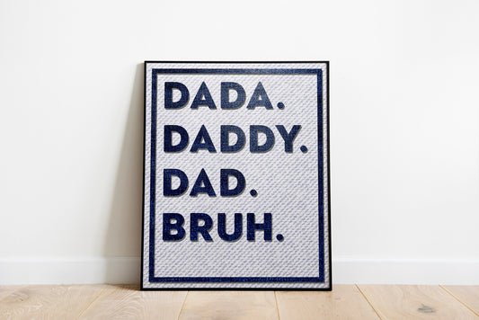Dad Gift, Funny Print, Funny Wall Art, Wall Art, Wall Decor