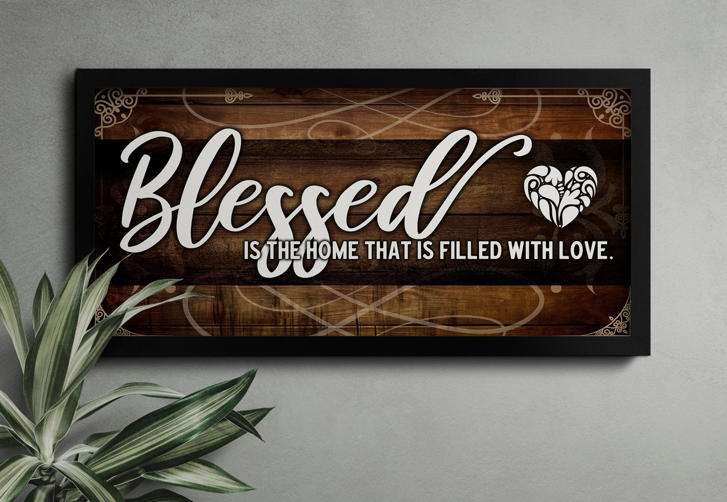 Blessed Is The Home That Is Filled With Love Canvas Art Wall Decor