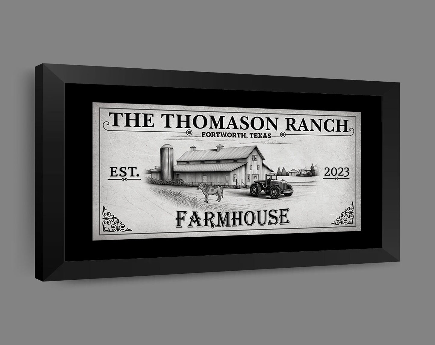 Farm House Ranch Decor Canvas Wall Art