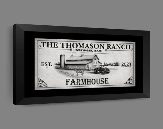 Farm House Ranch Decor Canvas Wall Art