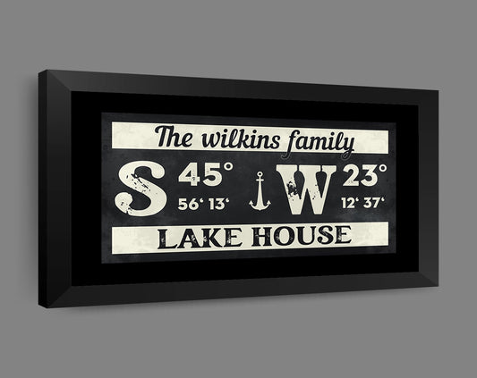Lake House Decor, Family Art, Beach House, Airbnb Art,  Canvas Wall Art