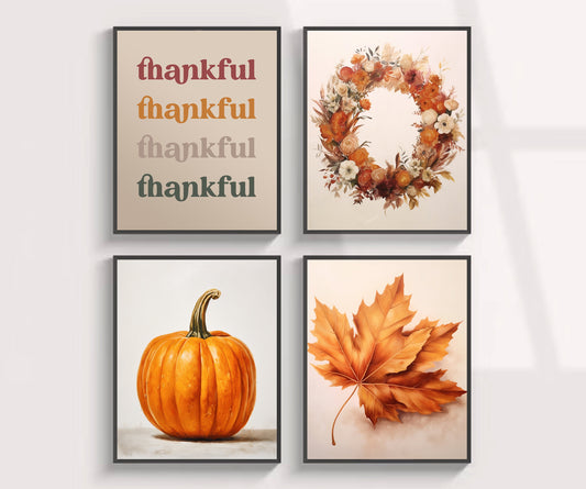 Fall Four Print Set Sheet Art Prints