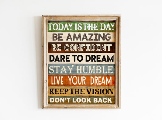 Motivational Art, Wall Art, Inspirational, Positive Art Print