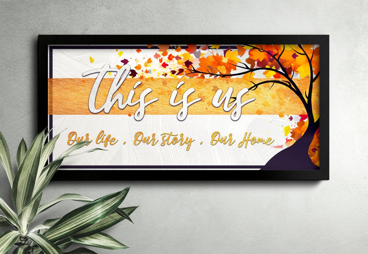 This Is Us Family Canvas Art Wall Decor