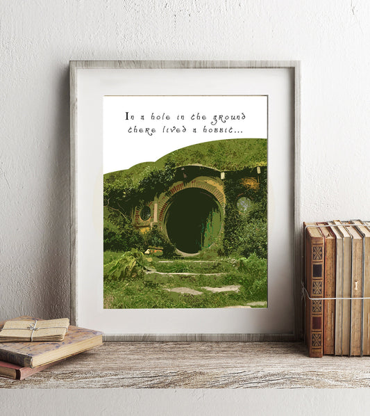 Lord of the Rings The Shire Bag End Hobbiton Art Print
