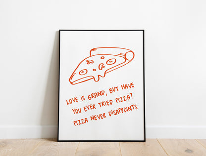 Pizza Funny Wall Decor, Funny Wall Art, Kitchen Decor, Kitchen Wall Art, Humor Wall Art, Kitchen