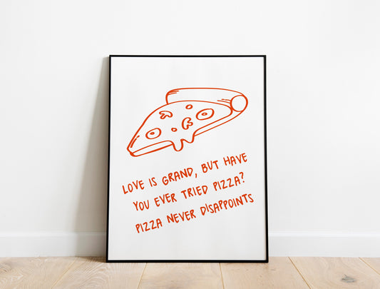 Pizza Funny Wall Decor, Funny Wall Art, Kitchen Decor, Kitchen Wall Art, Humor Wall Art, Kitchen