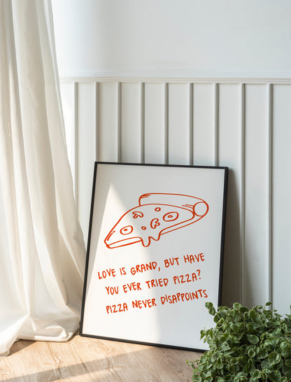 Pizza Funny Wall Decor, Funny Wall Art, Kitchen Decor, Kitchen Wall Art, Humor Wall Art, Kitchen