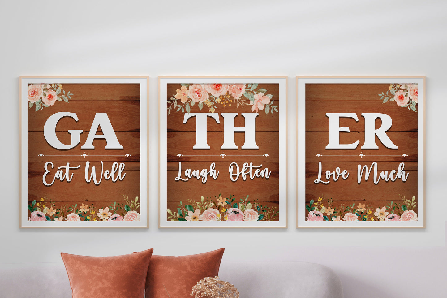 Gather Family Botany Wall Decor Art Print Set
