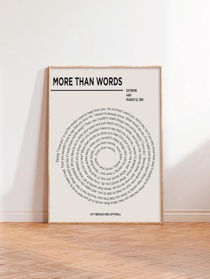 Song Lyric Print, Lyric Wall Art, Wedding Anniversary, Actual Sheet Music Art Print