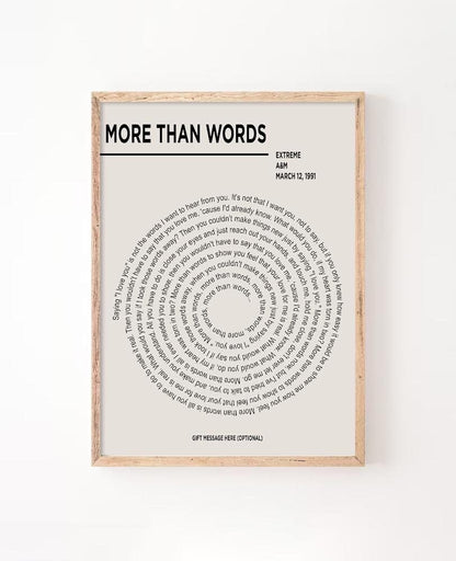 Song Lyric Print, Lyric Wall Art, Wedding Anniversary, Actual Sheet Music Art Print