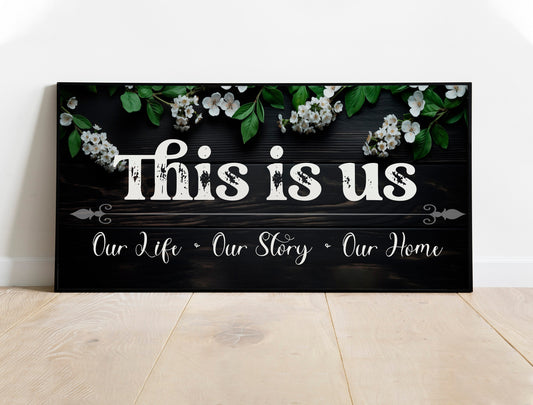 This Is Us Family Canvas Art Wall Decor