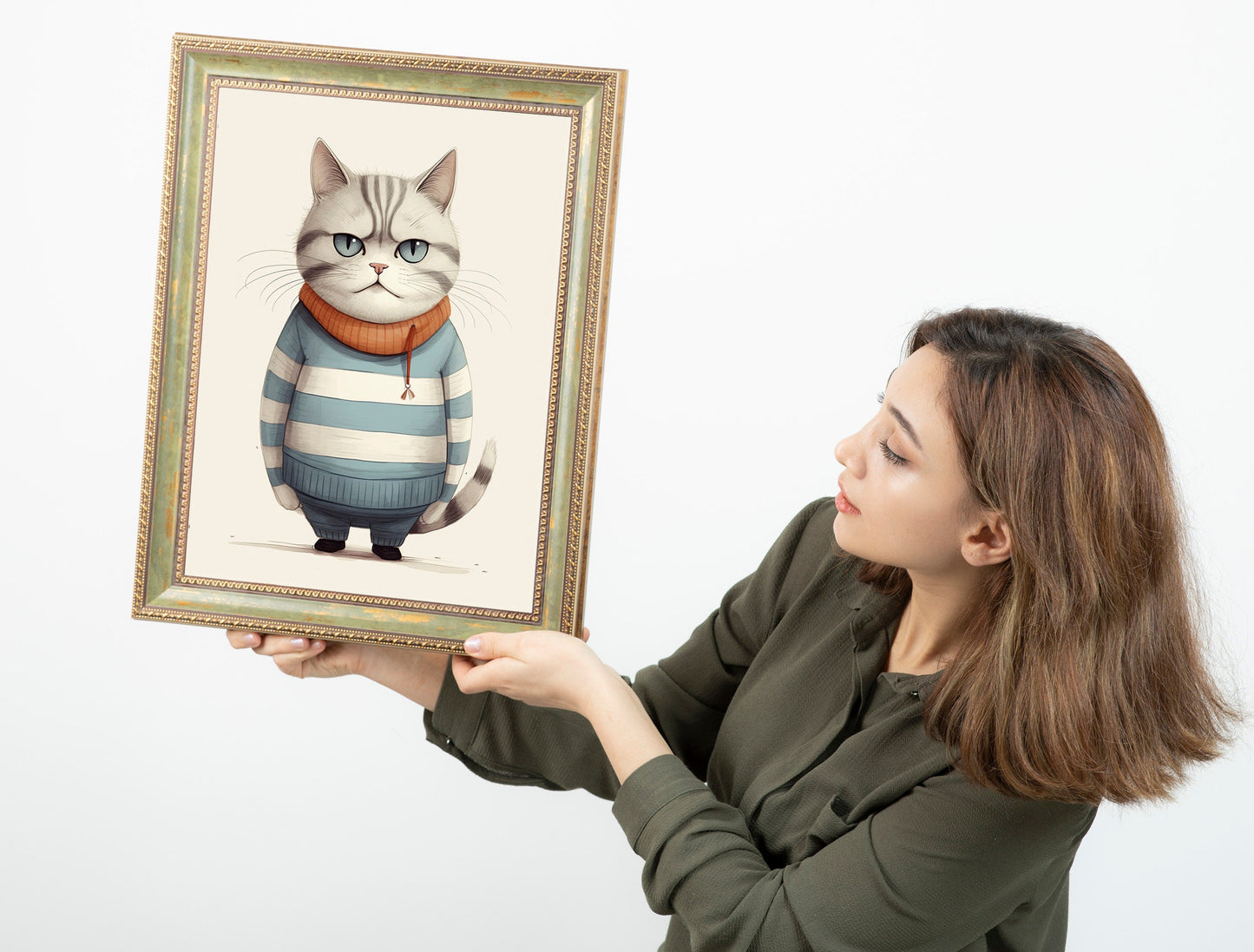 Funny Cat Print, Funny Wall Art, Decor, Wall Art, Funny Cat, Cat Lovers