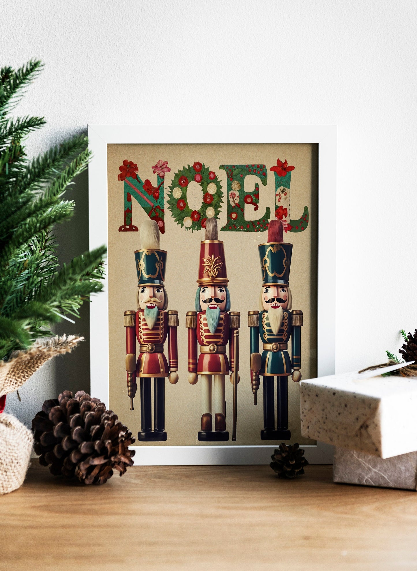 Christmas Cute Noel Nutcracker Men Illustration Art Print