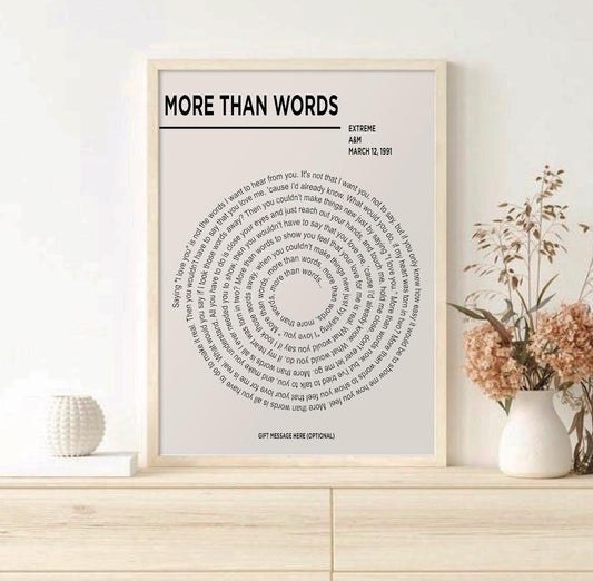 Song Lyric Print, Lyric Wall Art, Wedding Anniversary, Actual Sheet Music Art Print
