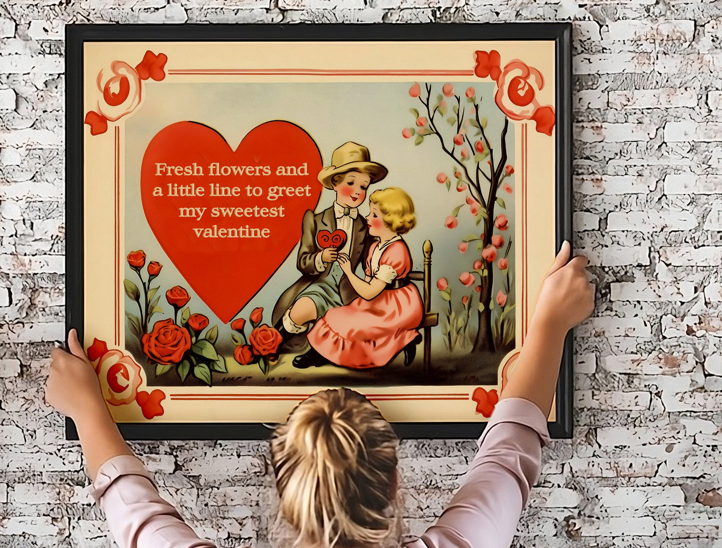 Valentine's Canvas Wall Decor Art