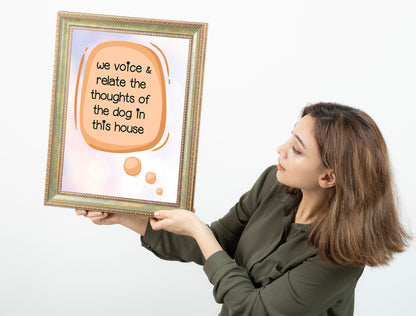 Animal Dog Lover Home Wall Art, Unique Art Wall Decor
