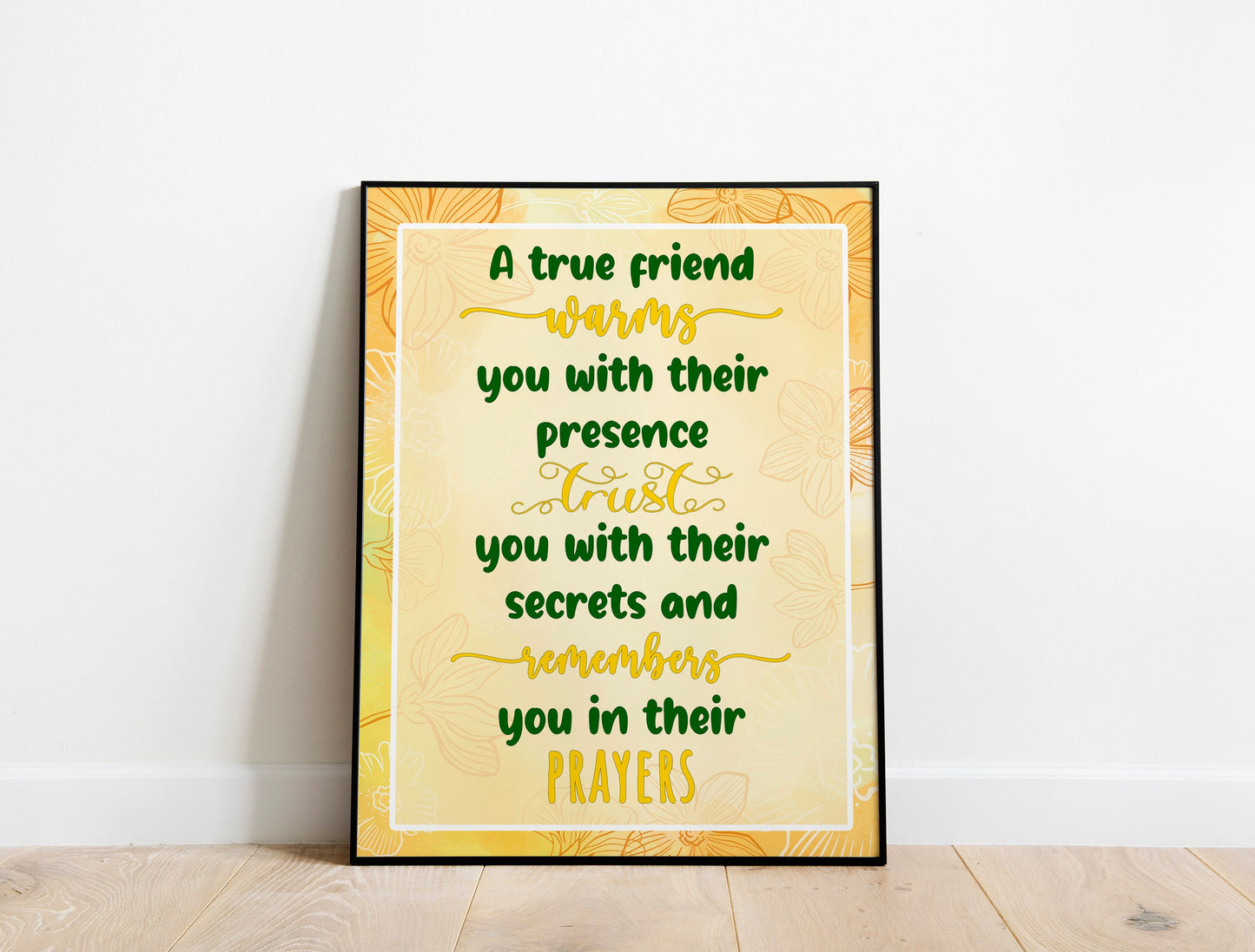 A True Friend Friendship Art Print