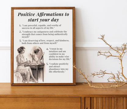 Motivational Affirmation Art, Wall Art, Inspirational, Positive Art Print