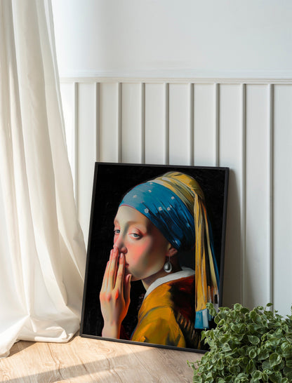Maximalism Art Print, Oil Painting Print, Woman Art, Maximalist, Old Painting Art Print