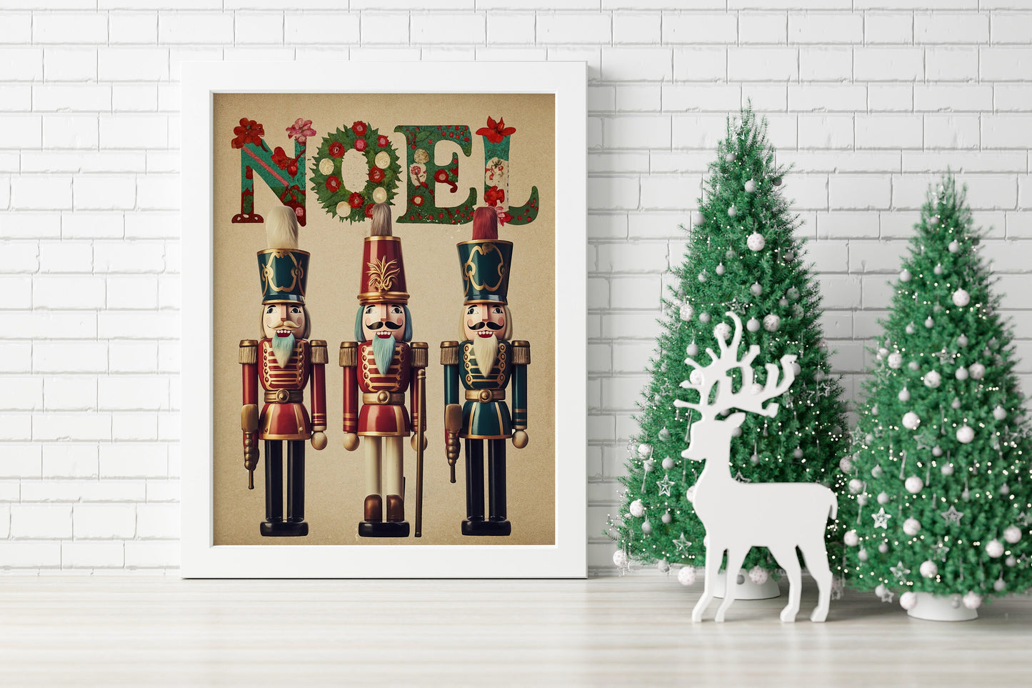 Christmas Cute Noel Nutcracker Men Illustration Art Print