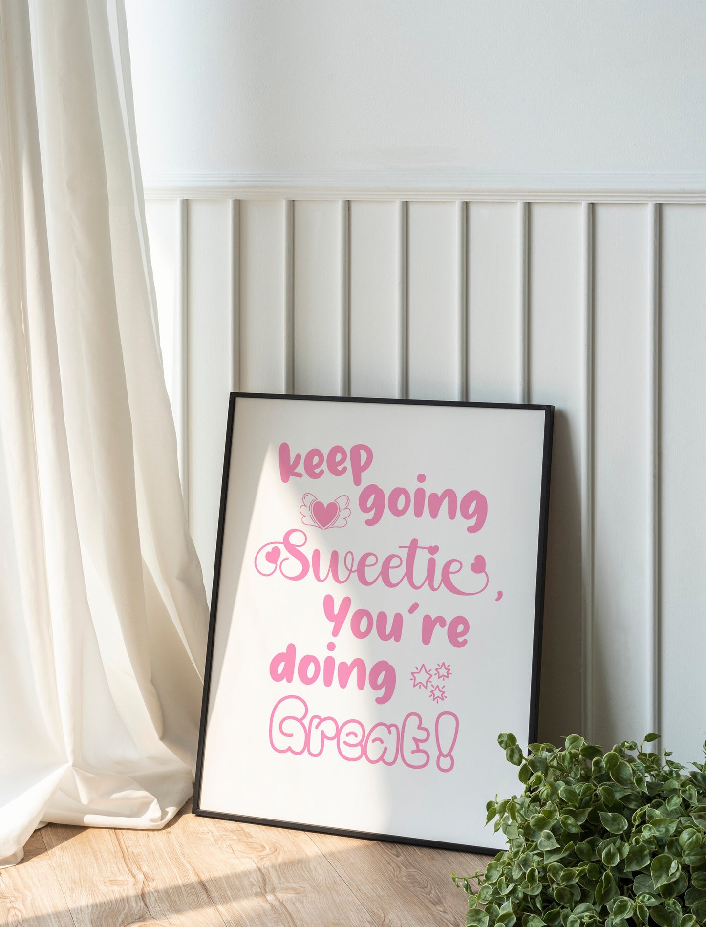 Pink Motivational Art, Wall Art, Inspirational, Positive Art Print