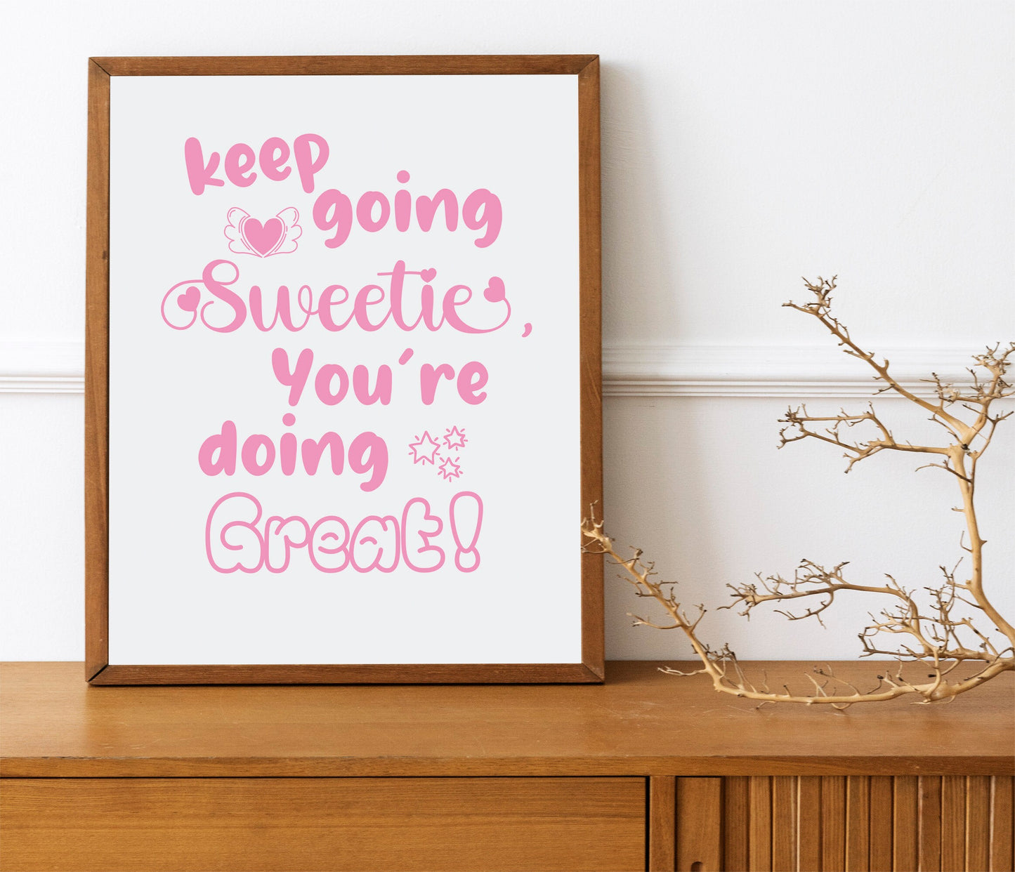 Pink Motivational Art, Wall Art, Inspirational, Positive Art Print