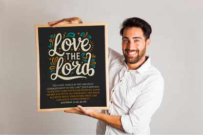 Love The Lord Christian Boho Art Print