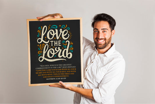 Love The Lord Christian Boho Art Print