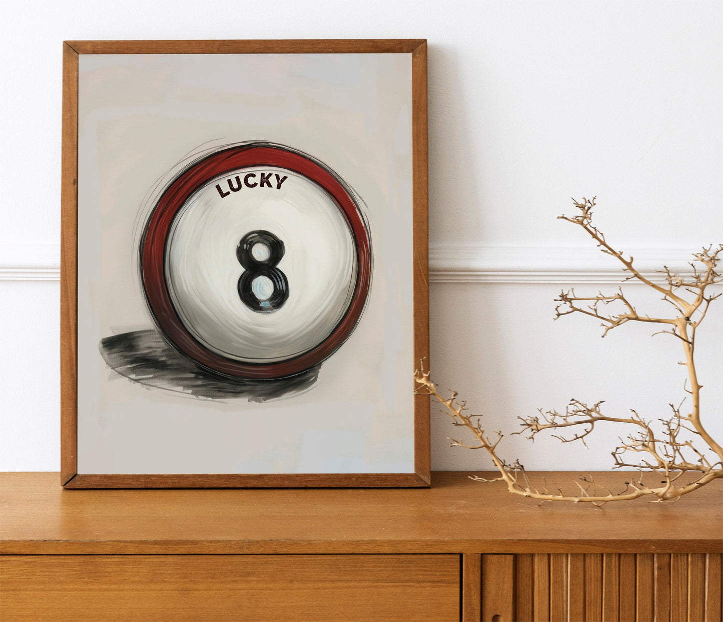 Lucky 8 Ball Art Print