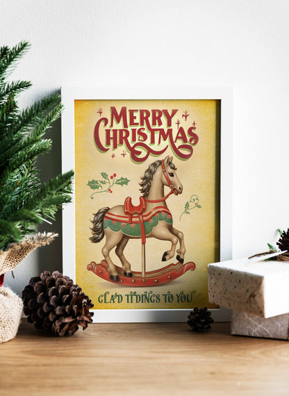 Cute Christmas Illustration Art Print