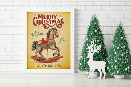 Cute Christmas Illustration Art Print