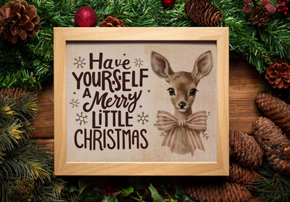 Deer Illustration Art Print, Deer Art, Deer Boho Art, Animal Art, Boho, Christmas Deer