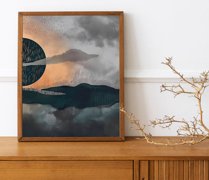 Night And Day Wall Decor Art Print