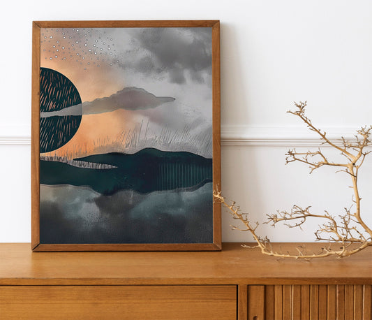 Night And Day Wall Decor Art Print