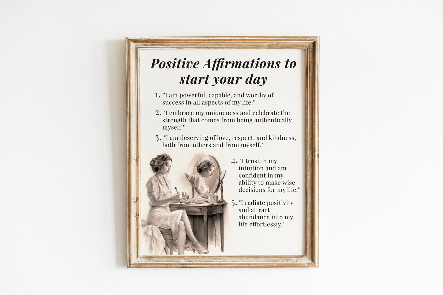 Motivational Affirmation Art, Wall Art, Inspirational, Positive Art Print