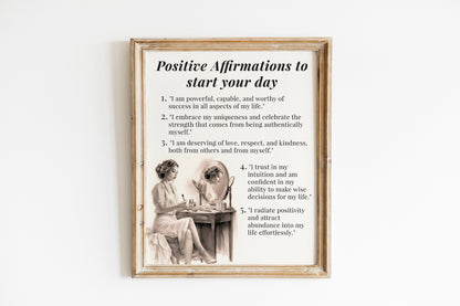 Motivational Affirmation Art, Wall Art, Inspirational, Positive Art Print